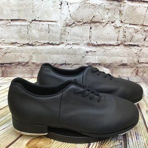 Bloch Women's Black Leather Tap Dance Lace Up Dancing Shoes Size 8 M